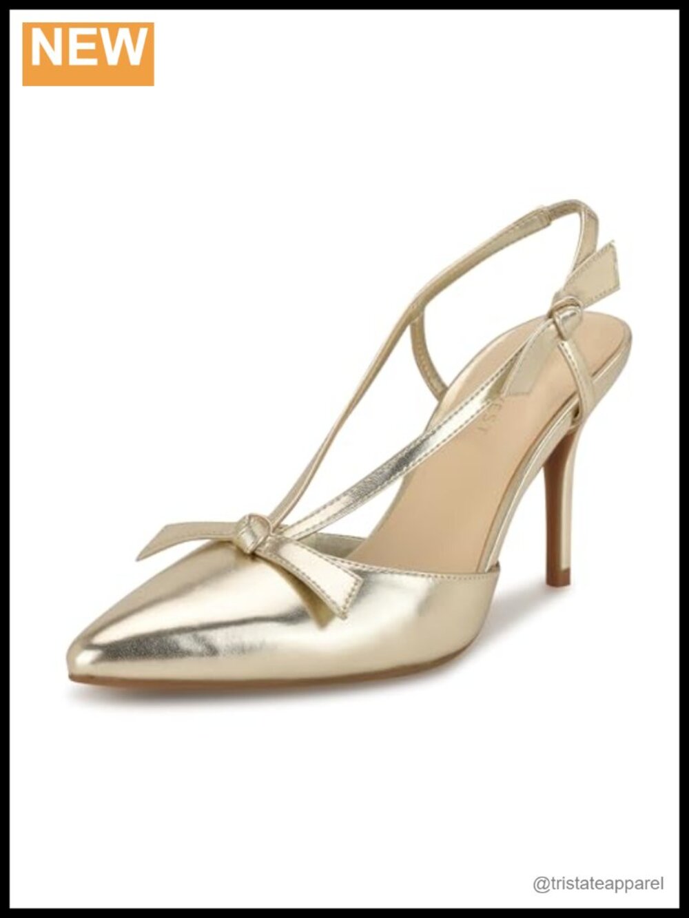 Nine West Rands Faux Leather Pointy Toe Stiletto Heel Pump